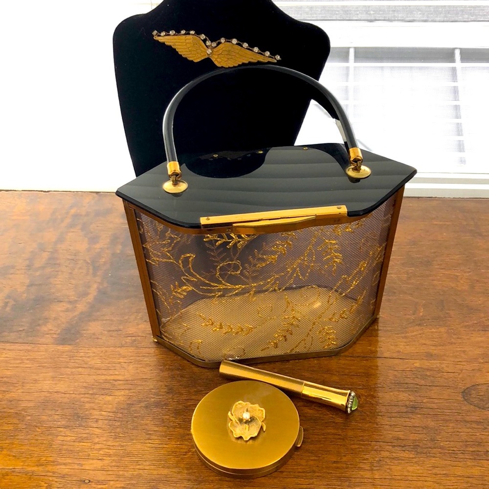Sam Fink Compact w Cultured Pearl - Picture 1 of 9